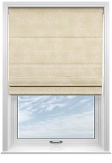 Florence Faux Suede, Stone - Motorised Roman Blind